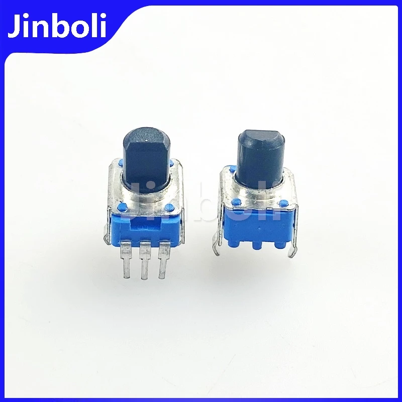 5PCS Vertical Single RK09 Type Amplifier Audio Mixer Volume Adjustment Potentiometer C10K 3Pins Half Shaft Length 8MM