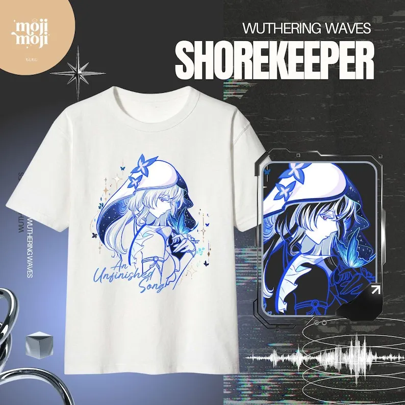 Shorekeeper Wuthering Waves Shirt Fan Merch Wuthering Gift for Gamers Gaming Shirt Streamer Shirt Kuro