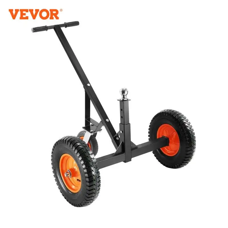 VEVOR 1000lbs Tong Verstelbare Trailer Dolly Koolstofstaal Trailer Mover Universele Wiel Onderdelen voor Moving RV Boot Camper Jack