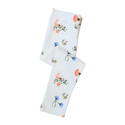 Jumping Meters 2-7T Hot Selling Autumn Spring Girls Leggings Pants Floral Print Full Length Girls Baby Skinny Pencil Pants