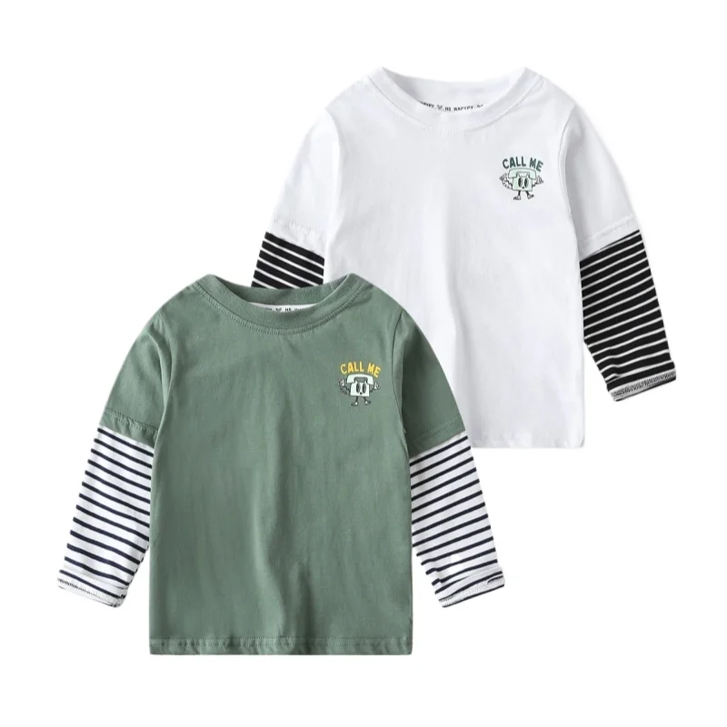 

Long Sleeve Toddler Boys T-shirts Kids Tops Tees Summer Children's Clothes