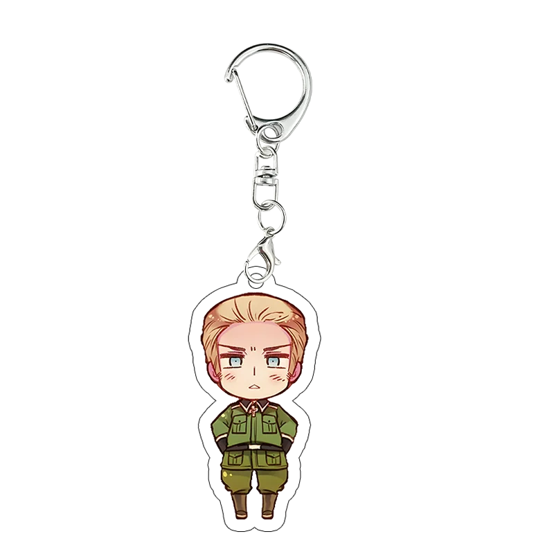 Hetalia Axis Powers Acryl-Schlüsselanhänger Frankreich Amerika Russland Kawaii Deko-Accessoires Schlüsselring Schultaschenanhänger Geschenke – Detail 3