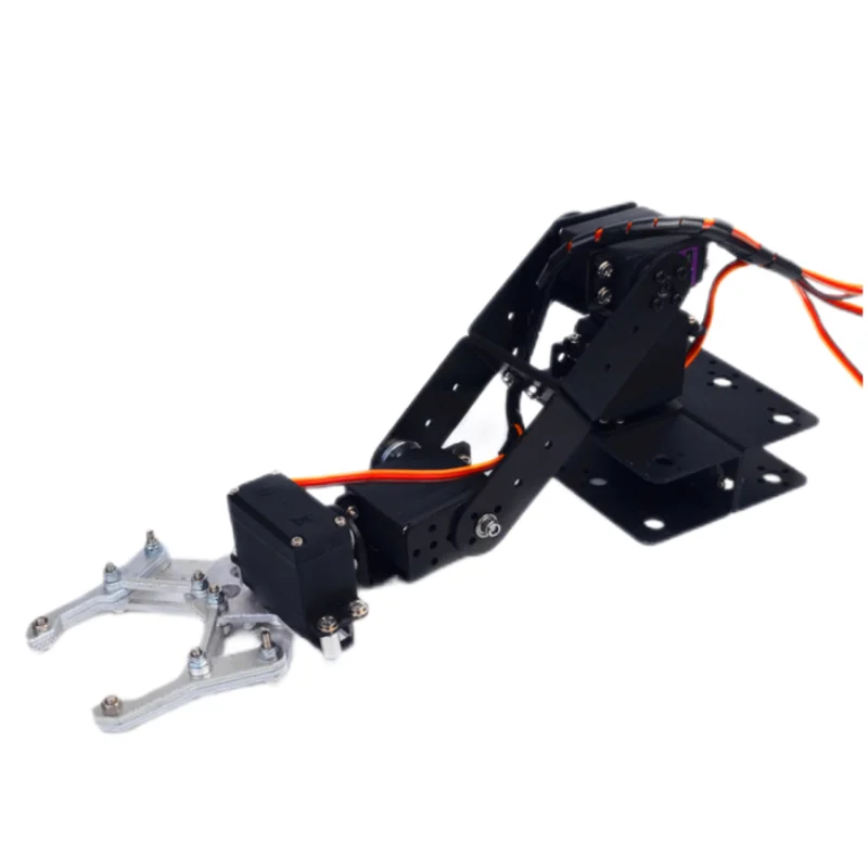 4 Dof lengan Robot belum dirakit dengan Gripper cakar aluminium Aloi Manipulator Servo braket cakar mekanik untuk Arduino Robot Kit DIY