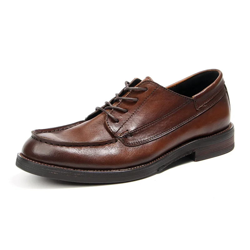 

Fashion Brand Dress Shoes Men Genuine Leather Original Derby Shoes Men