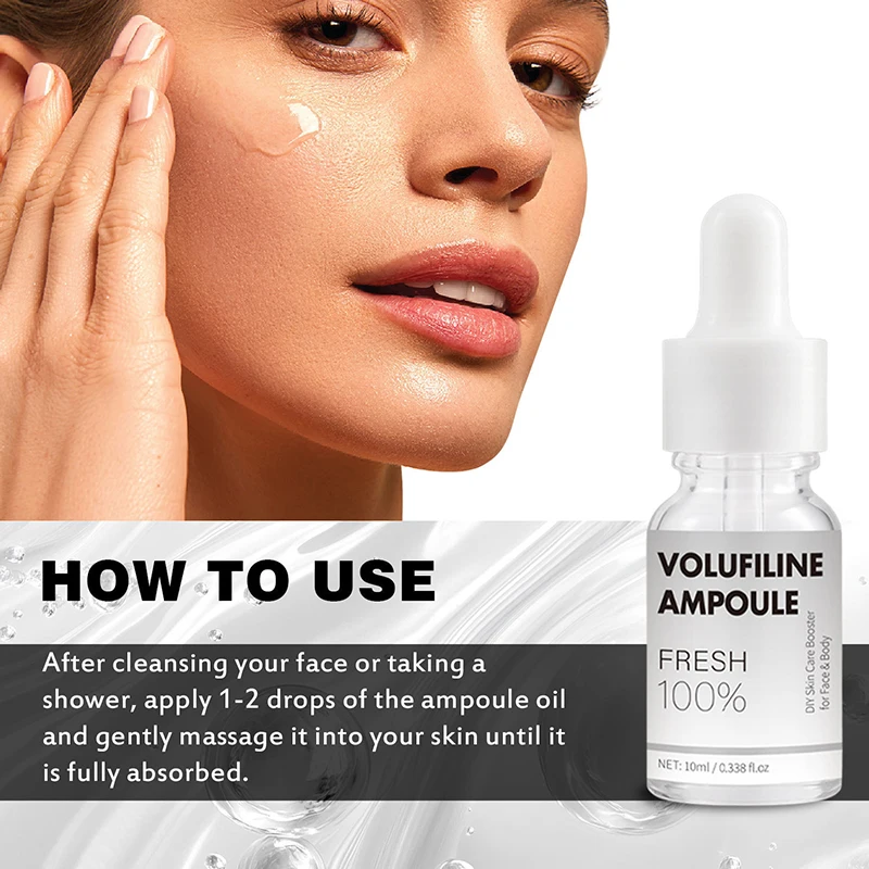 Volufiline 100% Plump Essence Flasche Zarte Haut Tiefenwirksame Feuchtigkeitspflege Erhöht die Hautelastizität Verbessert Trockenheit, Glanzlosigkeit und Rauheit Neu – Detail 32