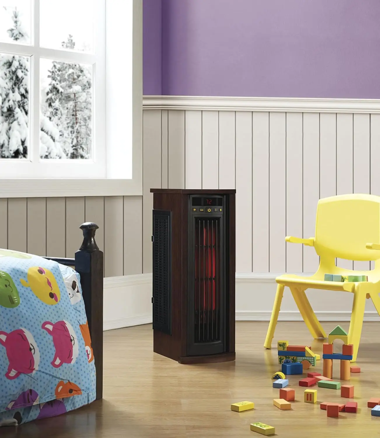 Oscillating Infrared Quartz Electric Tower Heater