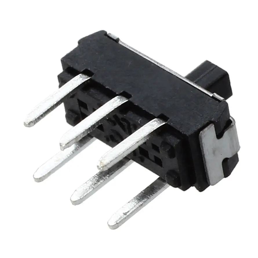 AAAE 20 Pcs On/Off/On DPDT 2P2T 6 Pin Vertical DIP Slide Switch 9x4x3.5mm