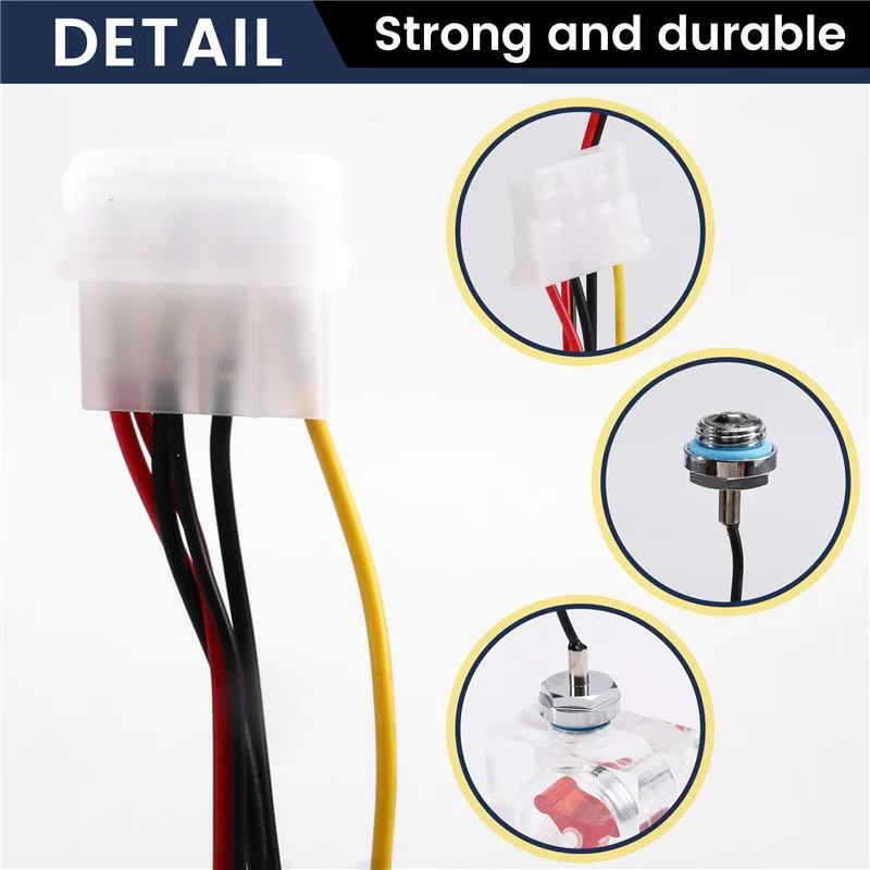 

B27B трехходовой расходомер, светодиодный термометр для водяного охлаждения, жидкостный охладитель, компьютерный радиатор, измеритель температуры