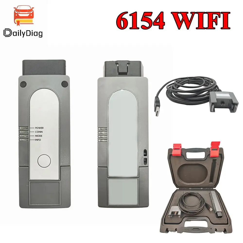 

Newest Original Shell 6154 WIFI Scanner Better than VNCI 6154A 5054Support DoIP CAN FD V23.0.1 Car Diagnostic Tool