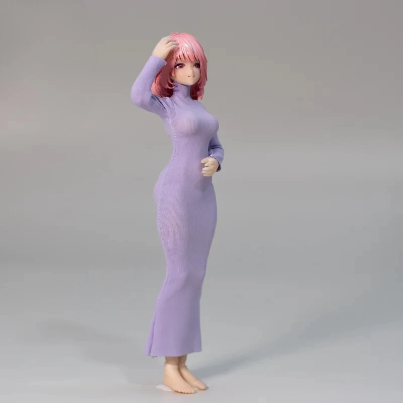 

JZ816 1/12 Scale Action Figure Fish Tail Dress Slim Bodycon Skirt Clothes Model Fit 6" TBL Romankey Female Soldier Body