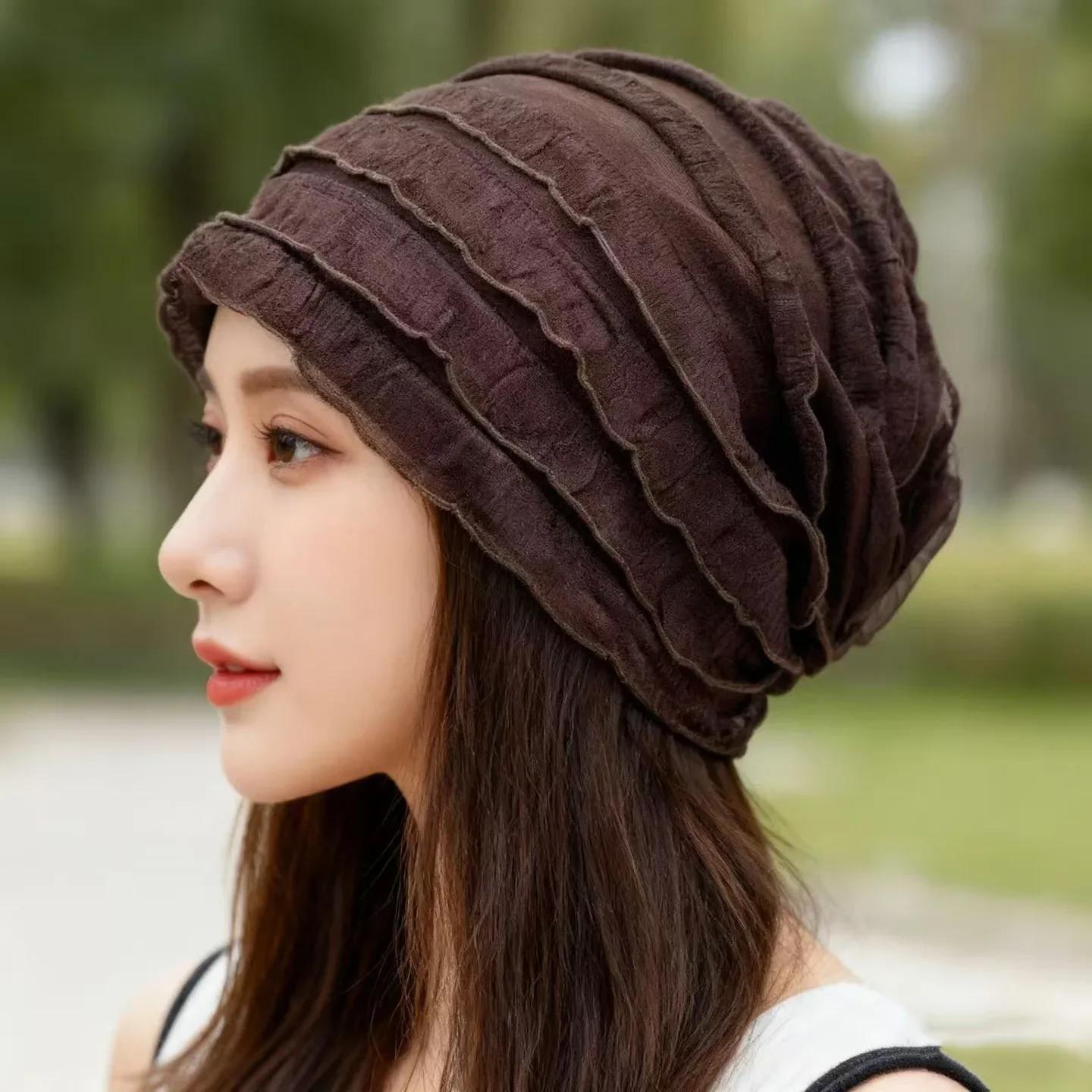 

Тонкая шапочка для женщин с облысением — послеоперационная, для химиотерапии, для среднего и старшего возраста, осенне-зимняя, для кондиционера