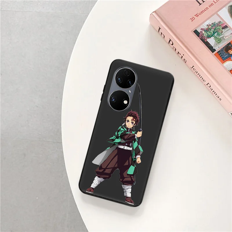 Phone Case For Moto G50 G51 G60 G71 G31 Edge 20 30 40 G73 Huawei P40 P30 P20 P-Smart Demon Slayer Cartoon Matte Anti-Drop Cover