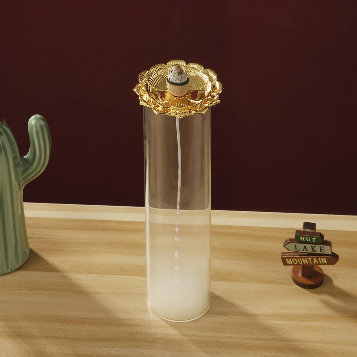 Backflow Incense Holder for Cone Incense Glass Incense Burner with Removable Glass Ash Catcher for Aromatherapy and Meditation