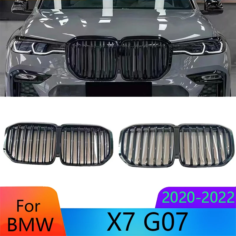 

For BMW X7 G07 2020-2022 Front Bumper Grille Mesh Perfect Fit Easy Installation High Quality Replacement Radiator Grille Cover