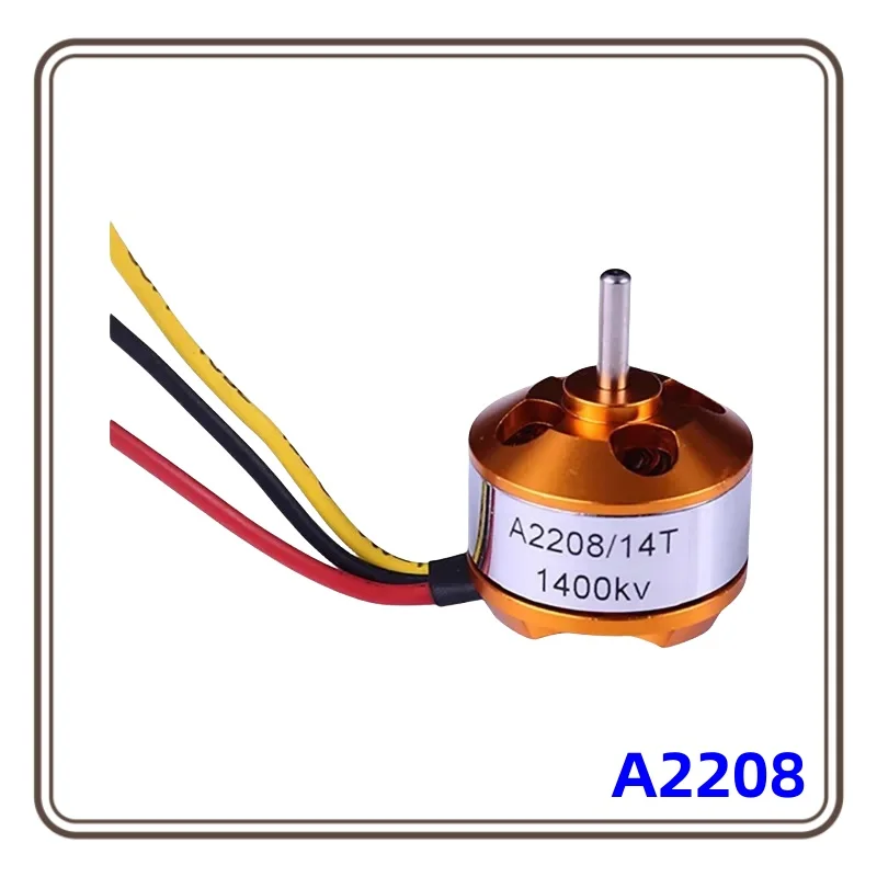 A2208 Motore Brushless 930KV 1000KV 1400KV 2200KV 2700KV Per RC Aereo Multi-elicottero Motore Brushless Qutrunner