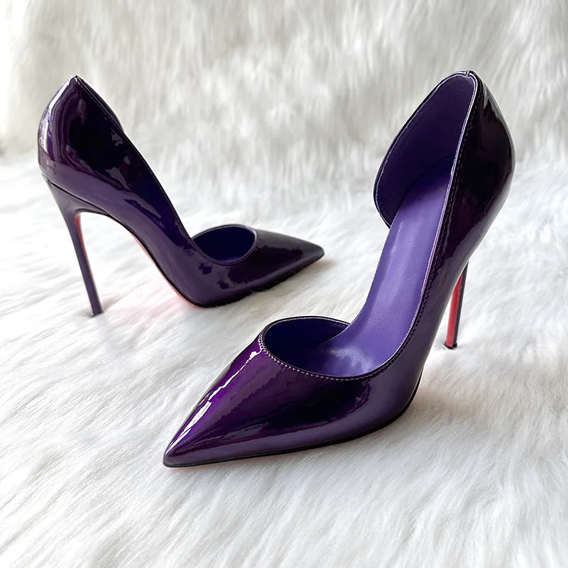 

New Elegant One Foot High Heel Women Side Empty Sexy Slim High Heel Fashion Women Shoes Shallow Mouth Open Toe Single Shoes Wome