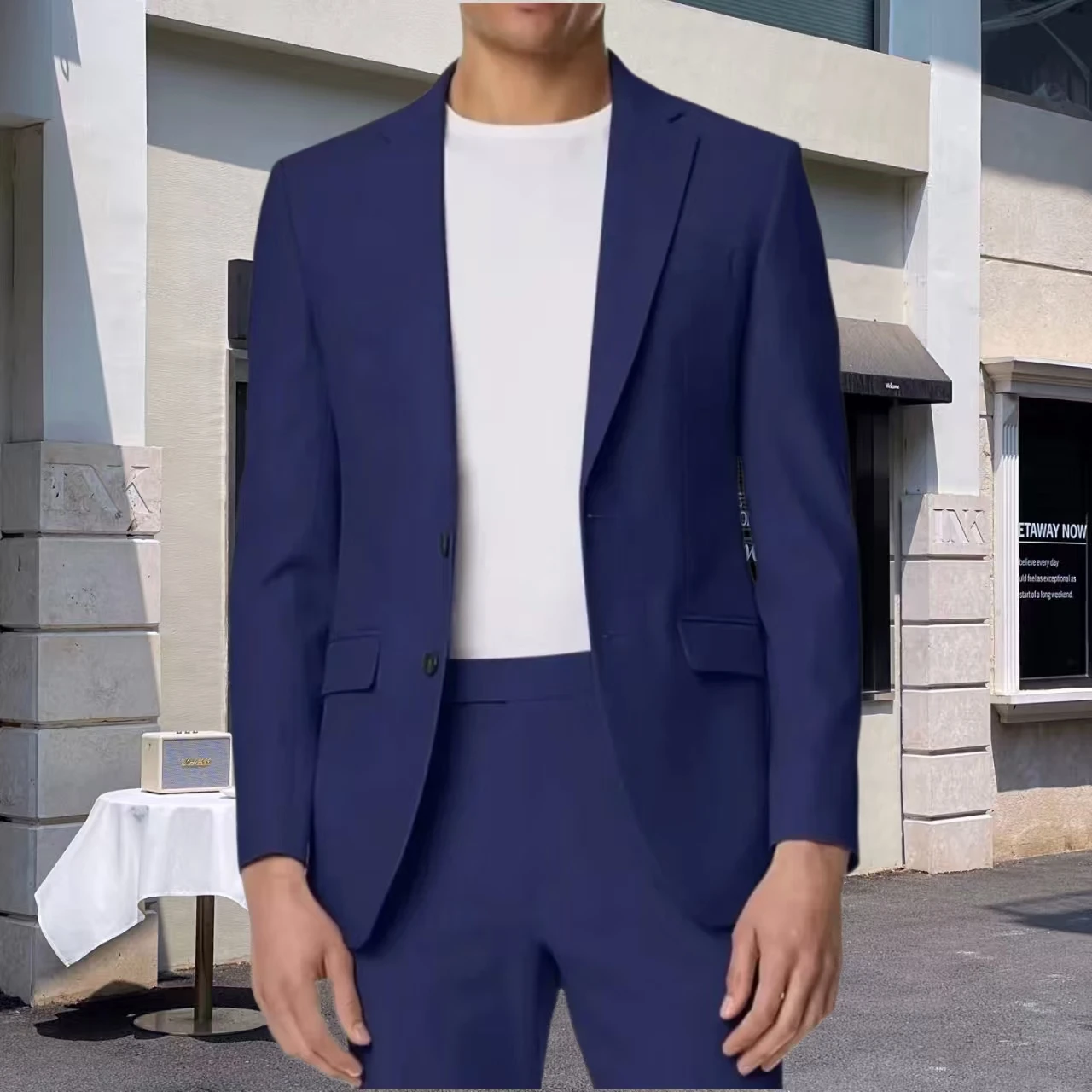 

Men's Two-Piece Suit Summer Fashion Notch Lapel Outfits Business Causal Wedding A Must-have for Going Out