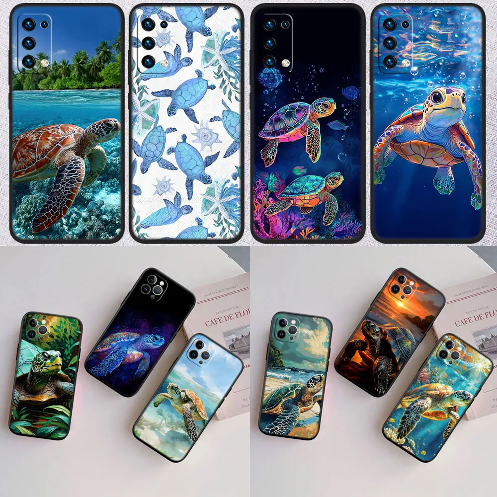 UT36 Tortoise Turtle Phone Case for Samsung Galaxy A11 A12 A13 A15 A52S A53 A55 A56 A70 A71 A72 A73 F06 F16 F56 S10 Plus S10e