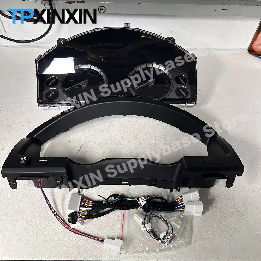 TPMS + LCD Dashboard For Toyota Land Cruiser 200 LC200 2008-2015/2016-2020 Linux Digital Performance LCD Speed Table Car Virtual