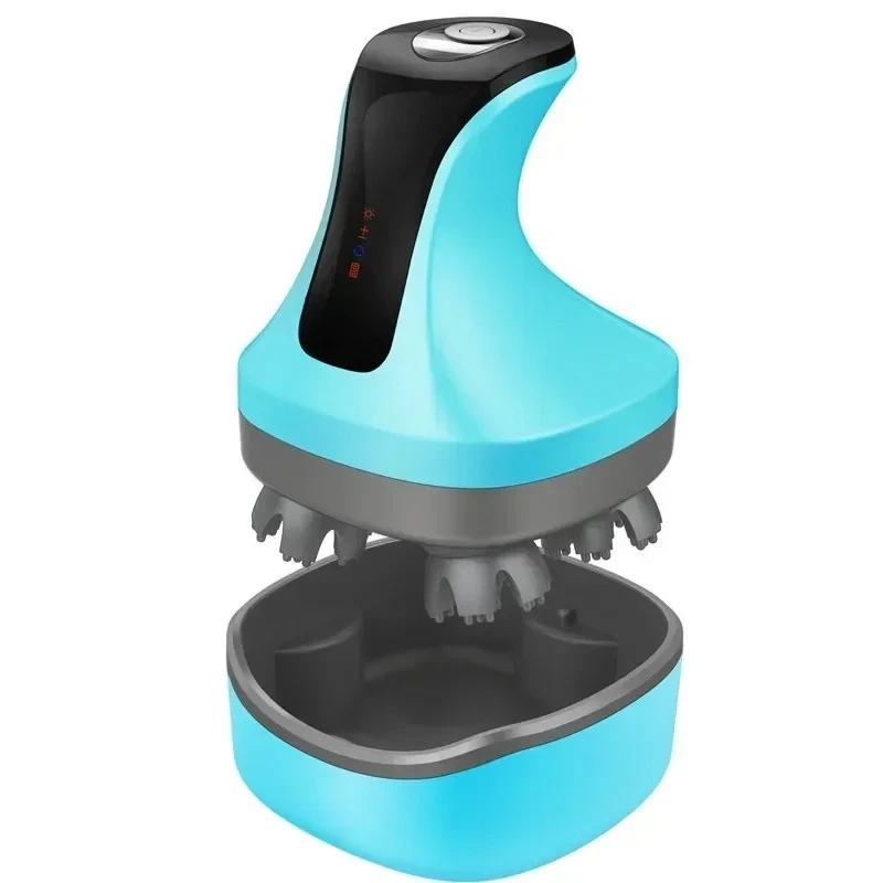 

Настраиваемый массажер для кожи головы с 4 режимами разминания, расслабляющий, с красным светом, для питания и ухода за волосами