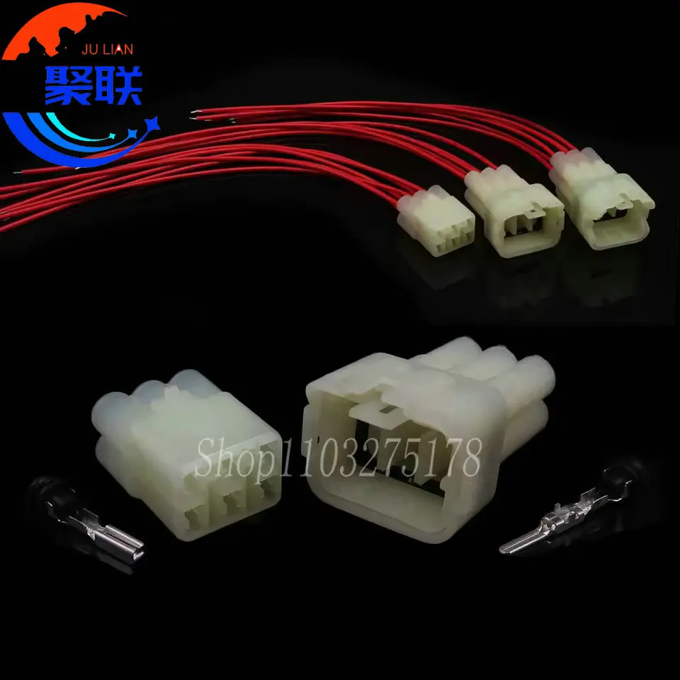 1Set 6Pin 6180-6181 6189-6171 6187-6801 Car Oxygen Sensor Wire Harness Socket Auto Waterproof Connector