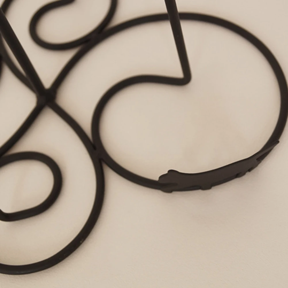 

Cat Tableware Stand Organizing Cups Coffee Mugs Holder Wrought Iron Rack Hanging