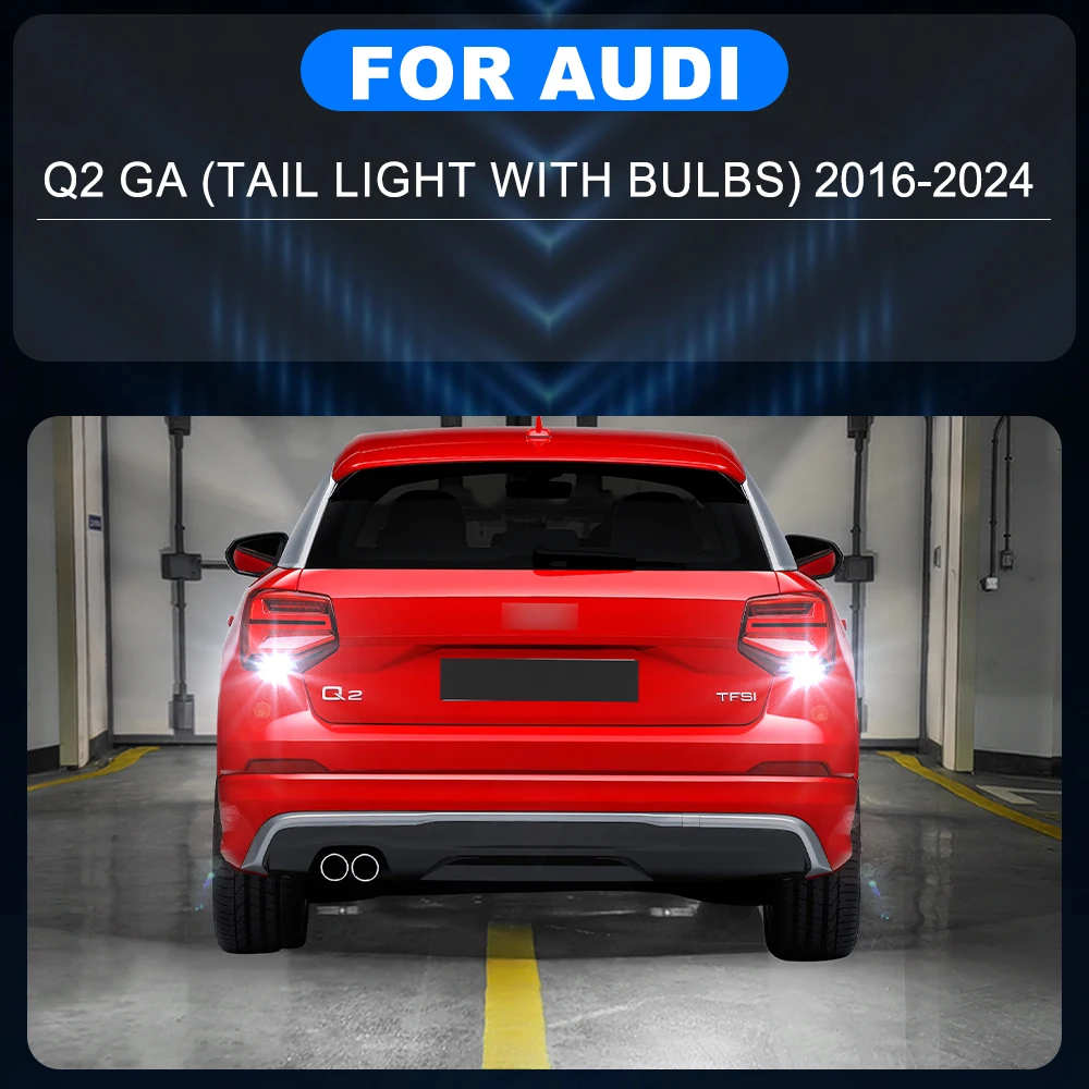 For Audi Q2 GA LED Reverse Lights Backup Bulb Car Reversing Lamp 2016 2017 2018 2019 2020 2021 2022 2023 2024 Super Bright White