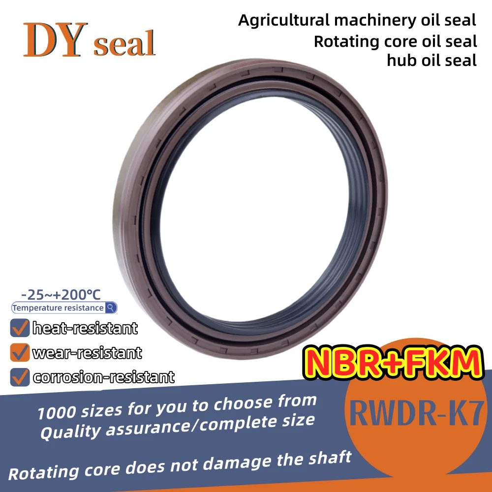 

FKM+NBR RWDR-K7 wheel hub seal 65X90X13/14.5mm/65*90*13/14.5mm box type shaft oil seal 12015928B ISO 9001:2008