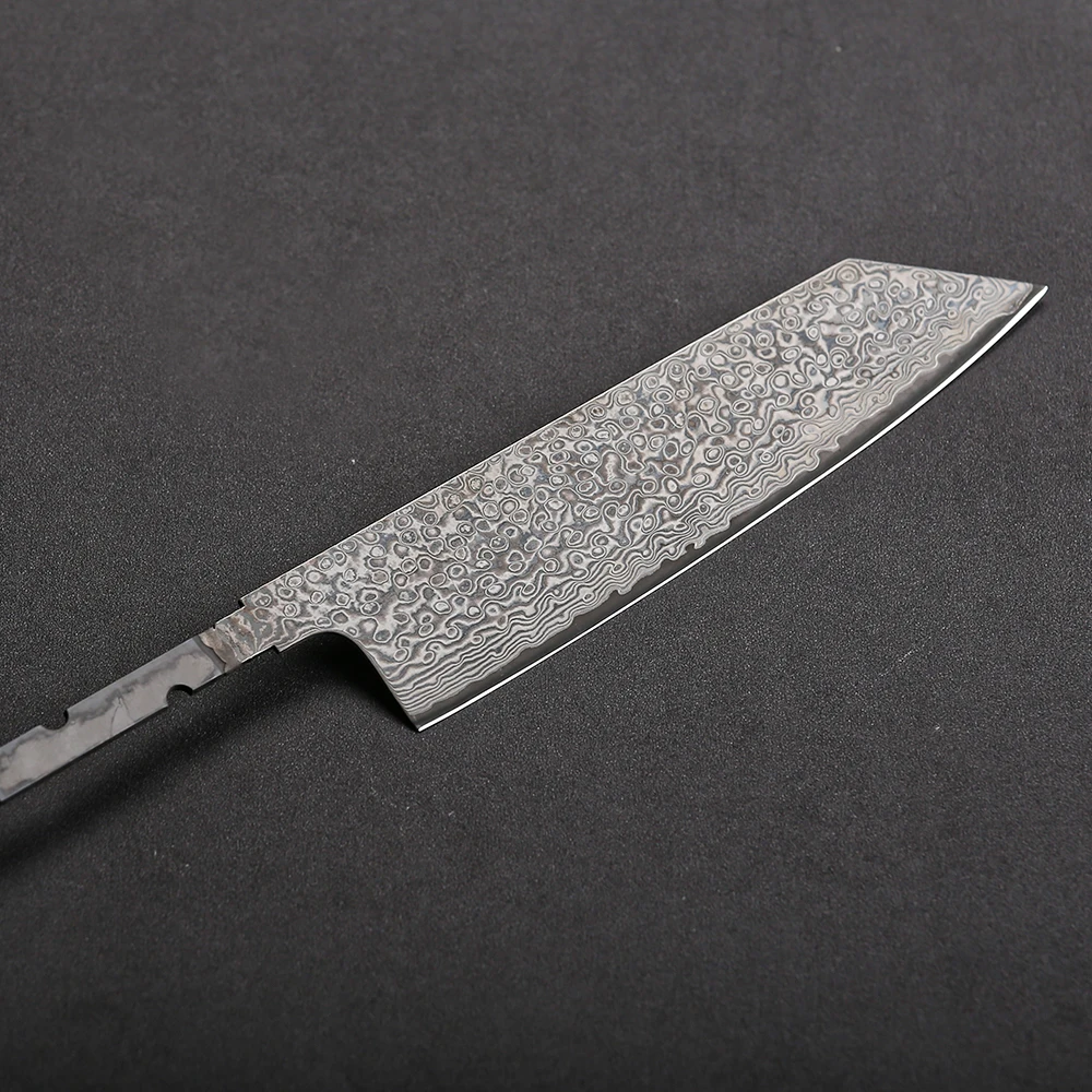 Real Damascus Steel Knife Blank DIY Customized Kitchen Knife Blade Handmade Forging OEM/ODM Foundry Production Custom Logo