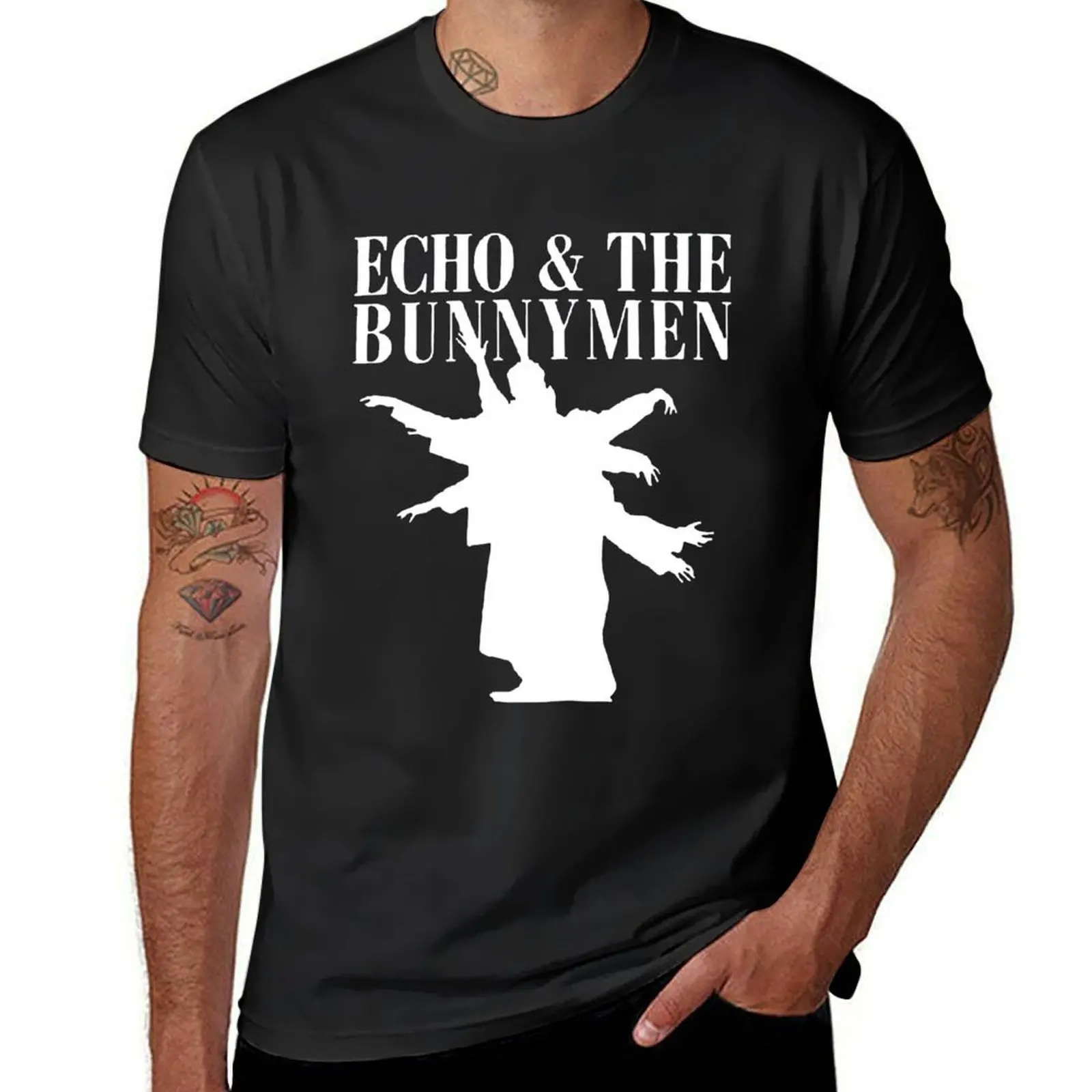 Love Echo Music The Bunnymen Rock Band Art T-Shirt plus sizes boys whites sublime black t-shirts for men