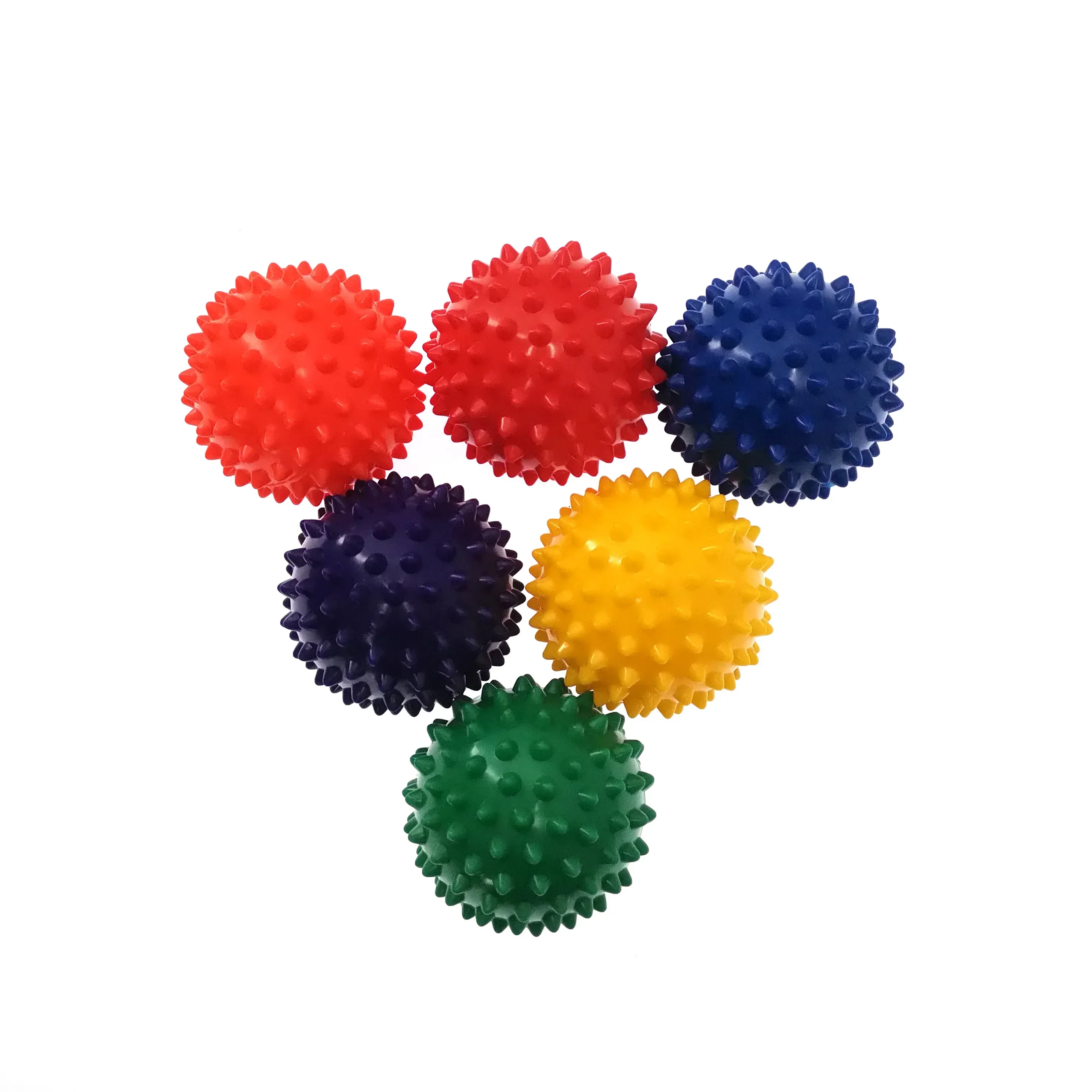 Durable PVC Spiked Massage Ball Trigger Point Sports Fitness Hands And Feet Plantar Pain Relief Fasciitis Relief 7cm Sports Ball view 2