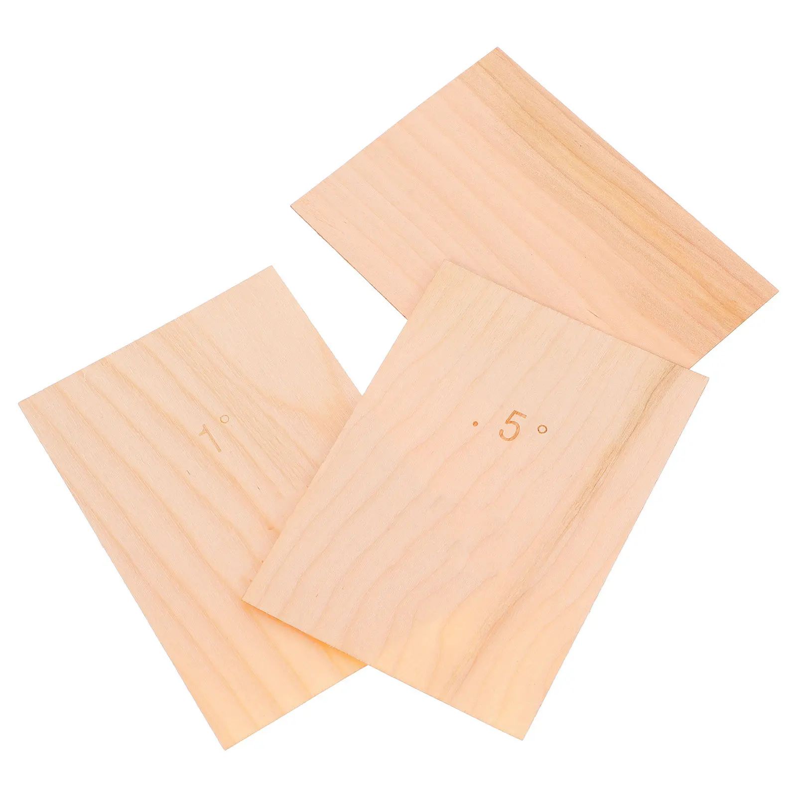

3pcs Maple Wood Head Veneer Replacement Durable Electric Guitar Headplate Luthiers Supplies Guitar Parts Accessories