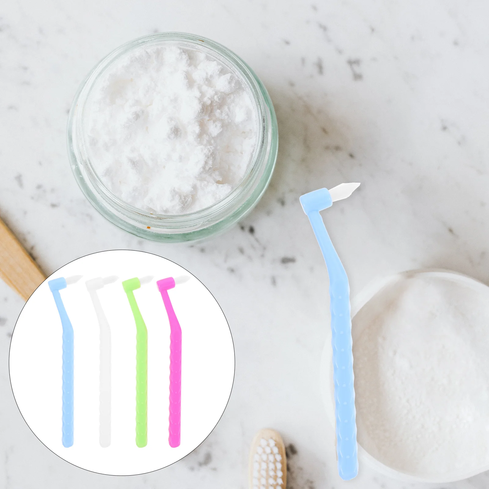 4 Pcs Gap Brush Toothbrush for Braces Denture Floss Interdental Picks