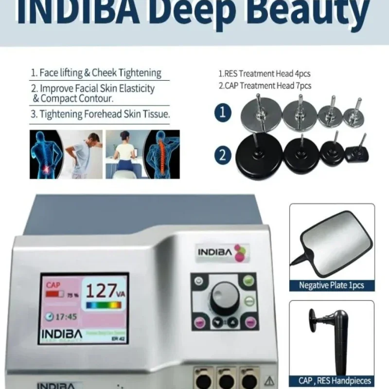 INDIBA 448KH CET RET Health Beauty Items Body Sliming RES Physical Therapy Facial Skin Care Deep Beauty Machine High Frequency