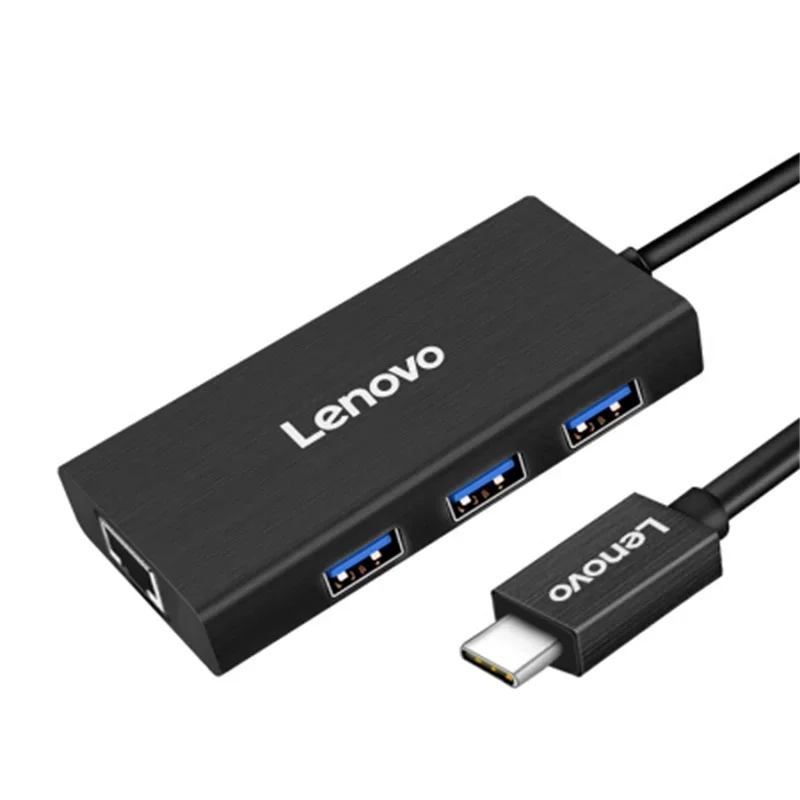 

Док-станция Lenovo типа c USB3.0, разветвитель с usb на кабель, преобразователь порта сетевой карты, удлинительная док-станция LP0802