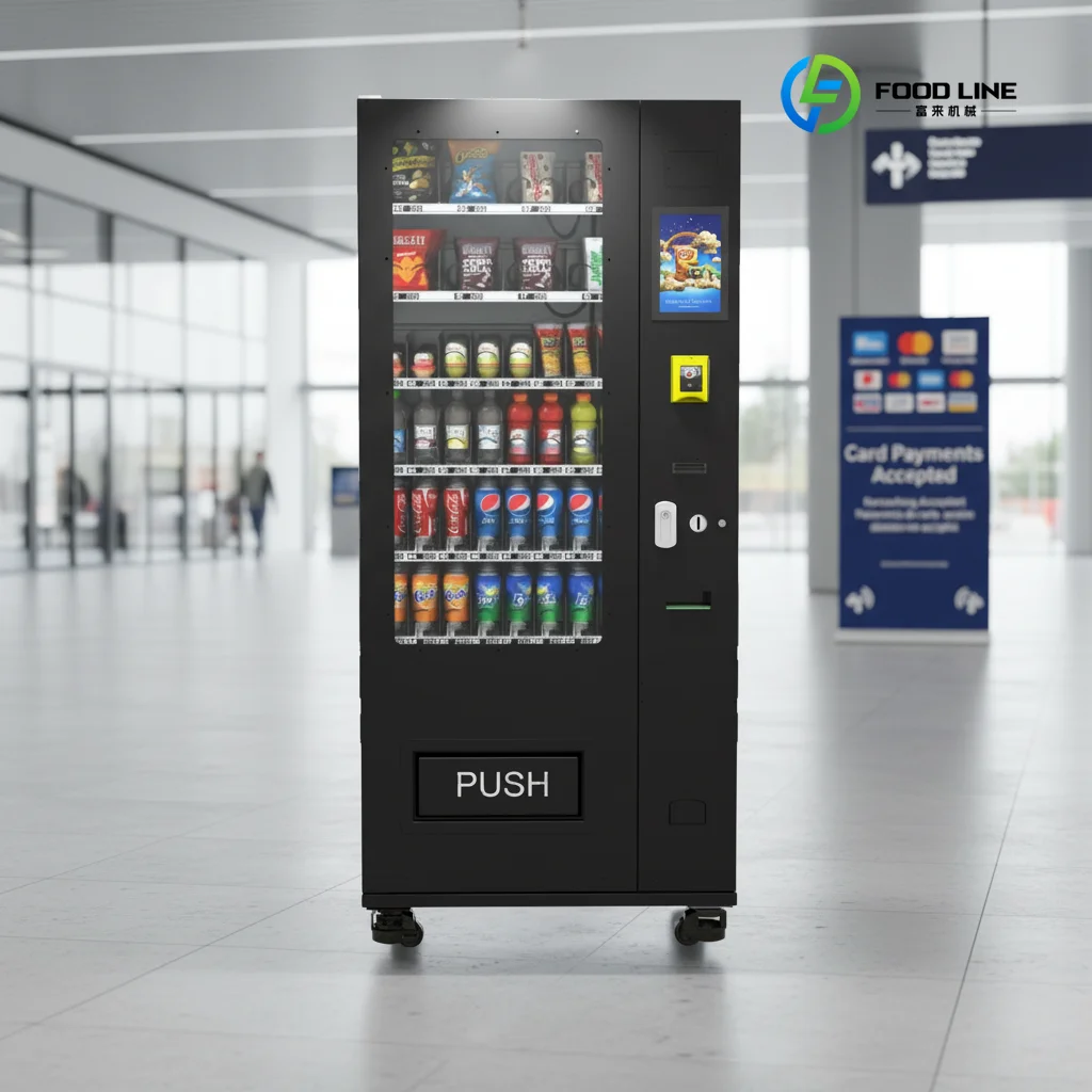 Commercial Small Kiosk Digital Vending Machine with Spiral Design SDK Enabled Wi-Fi ADA Compliant 200-300 Capacity Custom