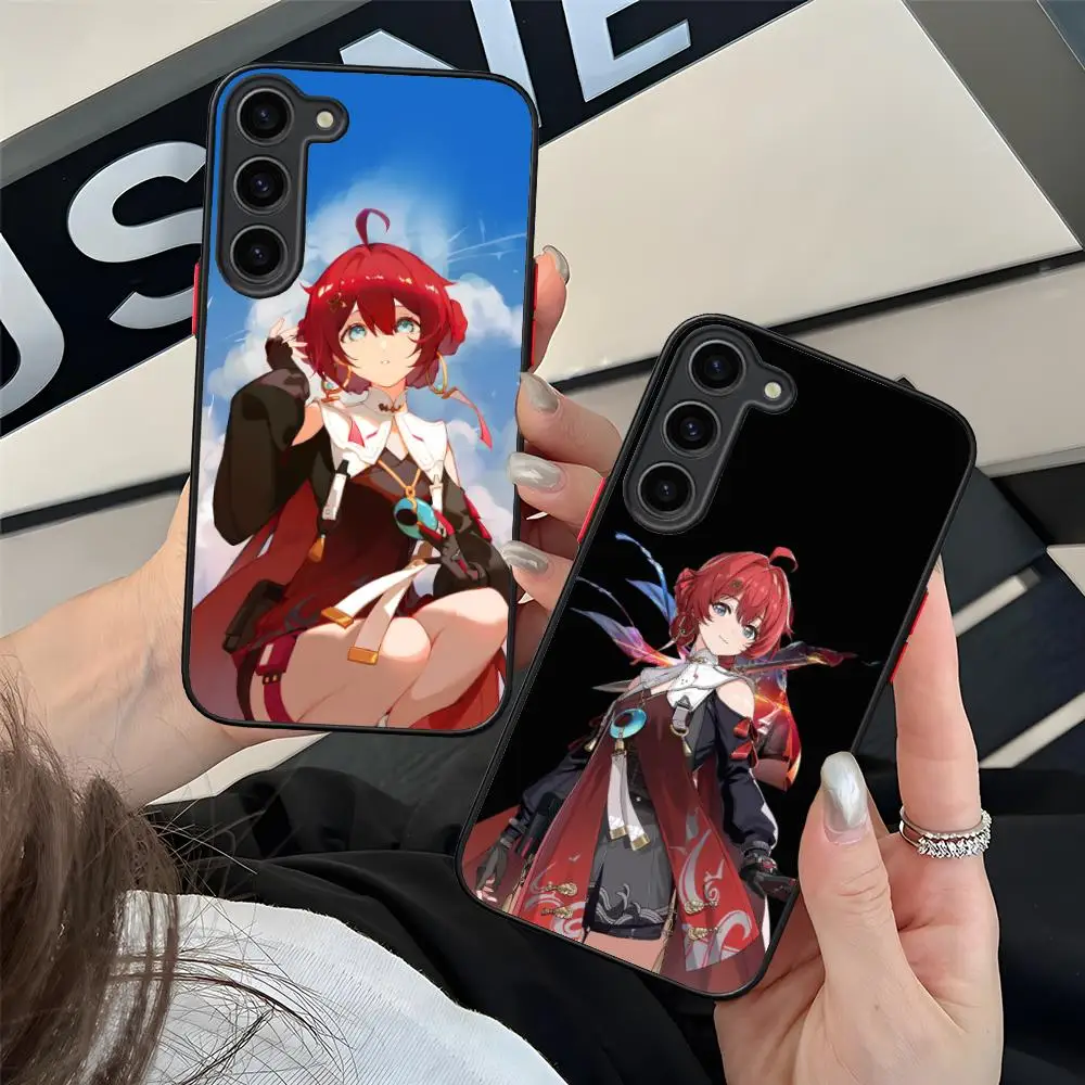 Wuthering Waves Danjin Phone Case for Samsung Galaxy S26 S25 S24 S23 S22 S21 Plus FE Ultra Skin Feel Shockproof Cover