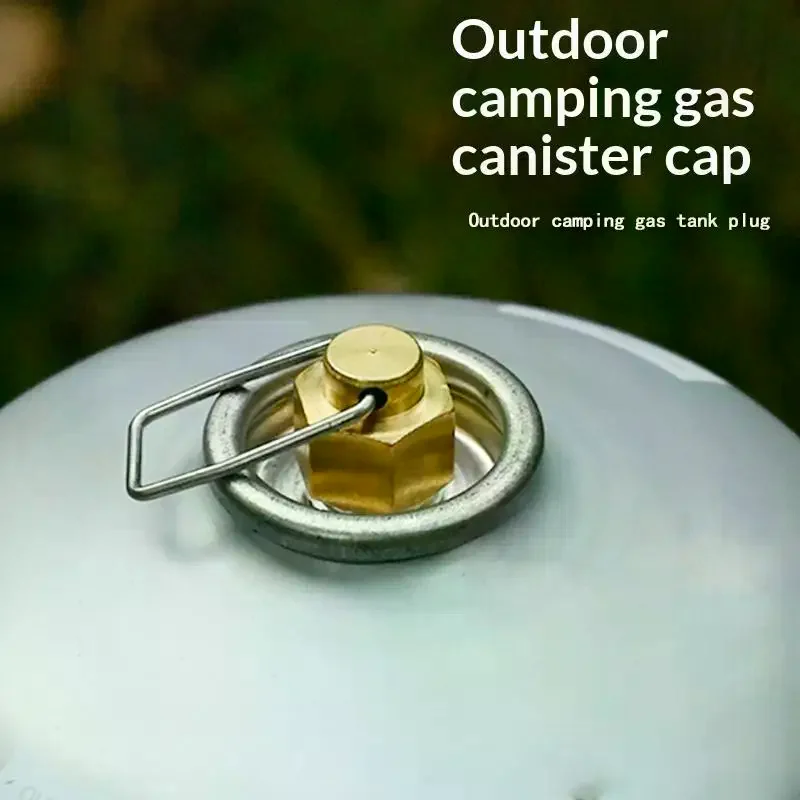 Camping Stove Gas Cap Flat Gas Tank Anti-Leak Plug Liquefied Gas Line Blocking Cap Stove Gas Tank Accessories