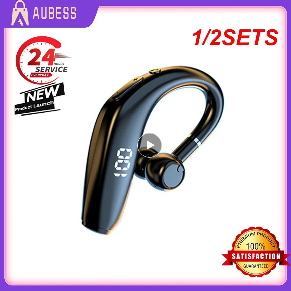 1/2SETS Bass Earphones Black Music With Mic Noise Reduction Waterproof Consumer Electronics Popular Sport Headphones