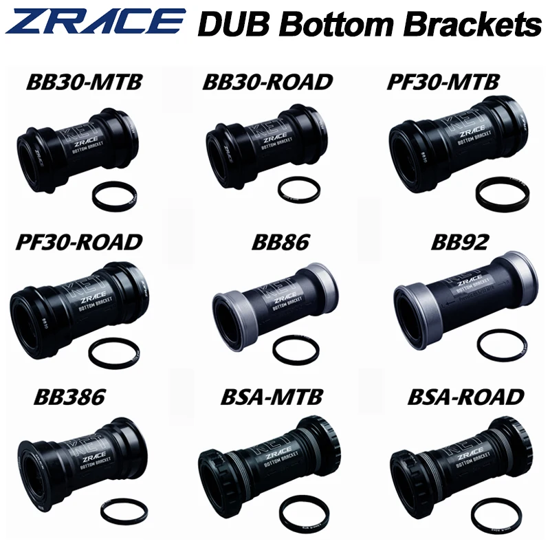 ZRACE BB86 92 Pressfit Bottom Bracket MTB Road Bicycle BB30 PF30 BSA ITA Central Movement 28.99mm Fit for SRAM DUB Crank