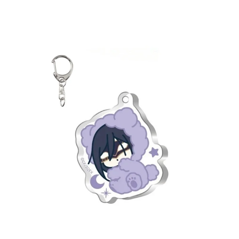 8PCS Anime Inu x Boku SS Acrylic Keychain Bag Pendant 6CM Ririchiyo Shirakiin/Soushi Miketsukami/Karuta Roromiya Backpack Charm