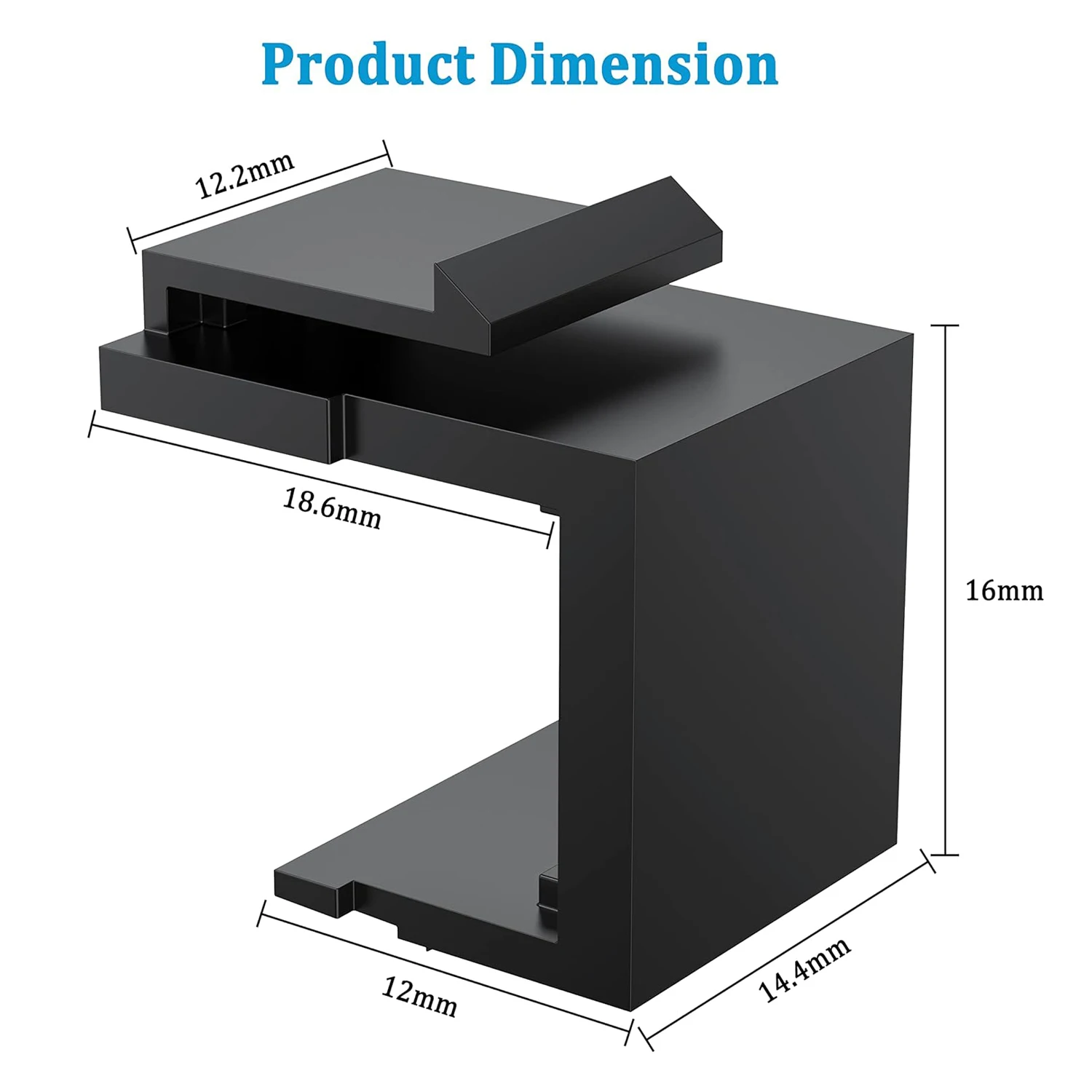 ZoeRax Paquete de 30 insertos Keystone Jack en blanco para placa de pared Keystone y panel de conexión