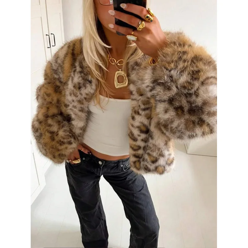 

a 26392 Women's Fur Coat Outerwear Cross-Border Overseas Warehouse No Brand Registered Trademark Spring 2026 Fashion