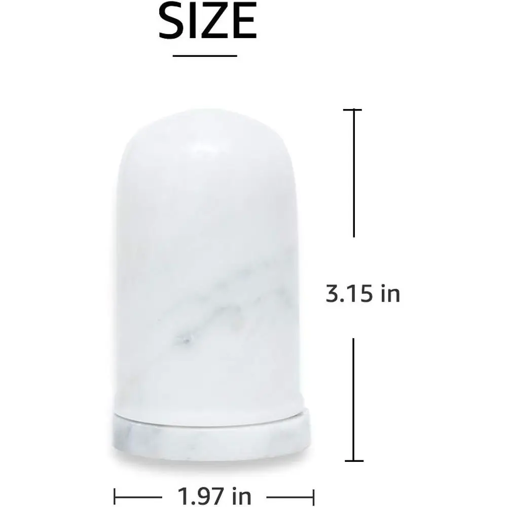 Elegant Marble Toothpick Holder with Lid, Dispenser Jar, Salt & Pepper Shakers, Cute Toothpick Organizer for Home and Kitchen