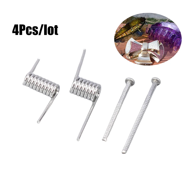 1Set Large Hair Jaw Clips Special Accessories Steel Torsion Spring Special Torsion Spring V-spring For Hairpin Spring Clip