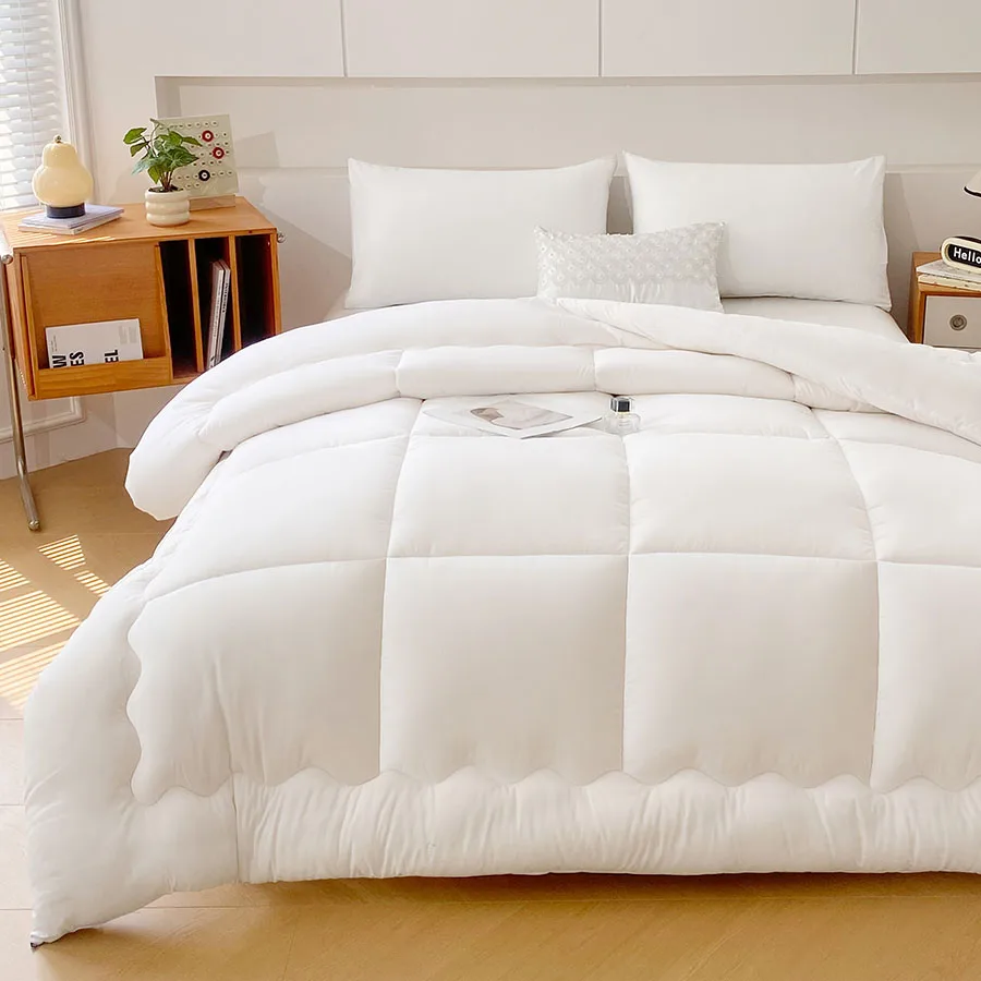 Star Hotel White Winter Quilt, Super Soft And Breathable All-Season Quilt, Extra-Large Bedding, Spring And Autumn Quilt Core