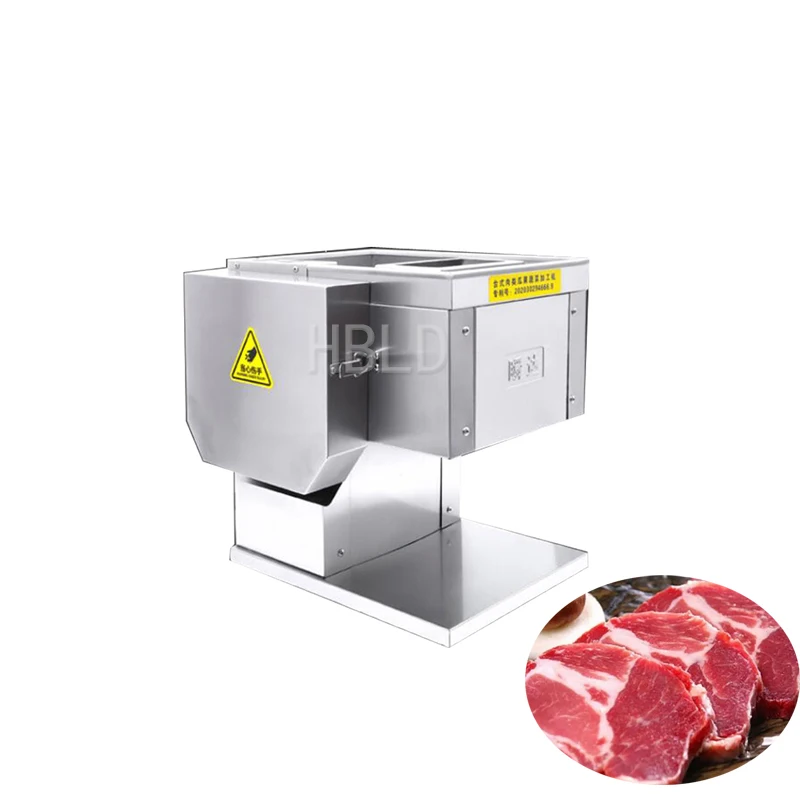 

Small Fully Automatic Meat Cutter, Commercial Electric Stainless Steel Vegetable Shredder