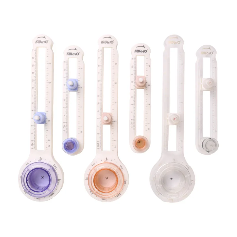 KW-TRIO Round Cutting Knife DIY Compass Circle Cutter 360 Adjustable Scrapbooking Cutters Circular Paper Scrapbooking Hole Punch