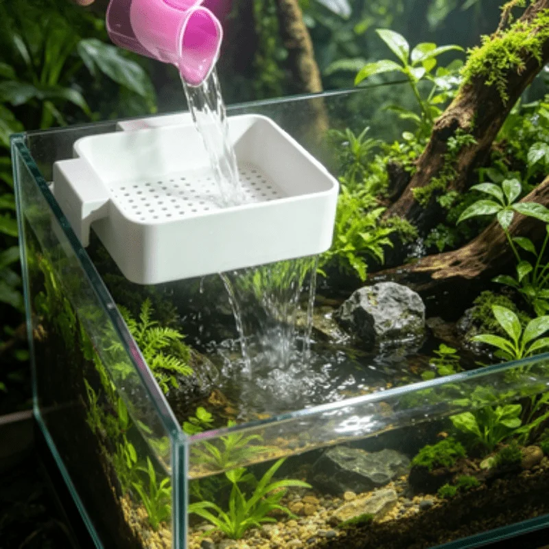 Aquarium Water Changer Fish Tank Water Flow Diffuser Vanti-Splash Bracket Anti-Splash Bracket for Aquatic Plants Sand Protection
