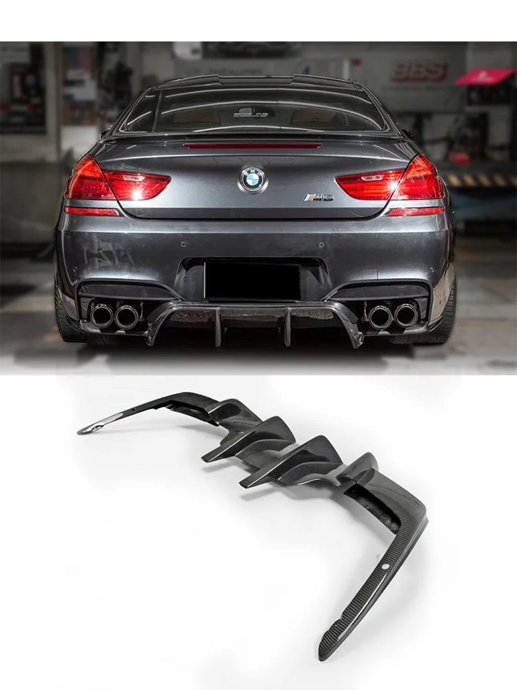 

For BMW M6 F06 F12 F13 Rear Diffuser - V-Style Exterior Rear Body Part Accessory